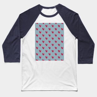 Hearts pattern Baseball T-Shirt